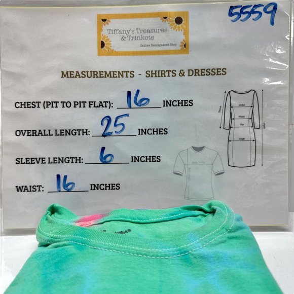 Hanes ComfortSoft Tie-Dye T-Shirt Small Unisex Tagless SS Multi-Color - Picture 6 of 6